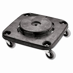 Rubbermaid 3530 Brute Square Dolly for 3526 & 3536 Containers, Black (RCP3530)