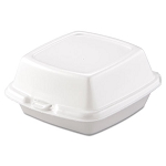 Dart Carryout Food Containers, Foam, 1-Comp, 5 7/8 x 6 x 3, White, 500/Carton