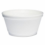 8 oz - Dart Foam Container - White - 1000/Carton