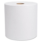 Cascades Decor Hardwound Roll Towels, White, 7 7/8