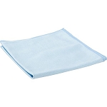Premium Microfiber Commercial Glass Cleaning Cloths (16 in. x 16 in.), Pack of 12, Blue 