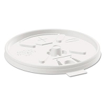 16 oz - Dart Lift-N-Lock Coffee Cup Lids - 1,000/ Carton - Plastic - White 