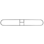 Dust Mop Wire Frame - 36 x 5 - Swivel Snap