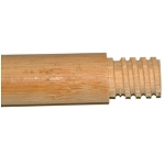 Hardwood Handle, Threaded Tip, Lacquered – 7/8' DIA. 4' LONG