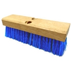 Blue Stiff Plastic Fiber Deck Scrub Brush