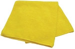 Microfiber Towel 16'' x 16'' Yellow, 12 per pack