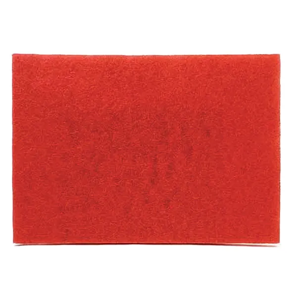 Pad 14x20 Rectangular Red 5/cs